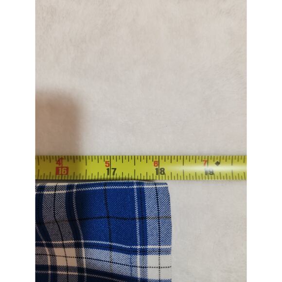 CalTop Shirt Mens 3XL Blue Plaid Short Sleeve Preppy Vacation Made In USA Vtg - Picture 6 of 9